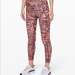 Lululemon Fast and Free Tight II 25” Sz 8